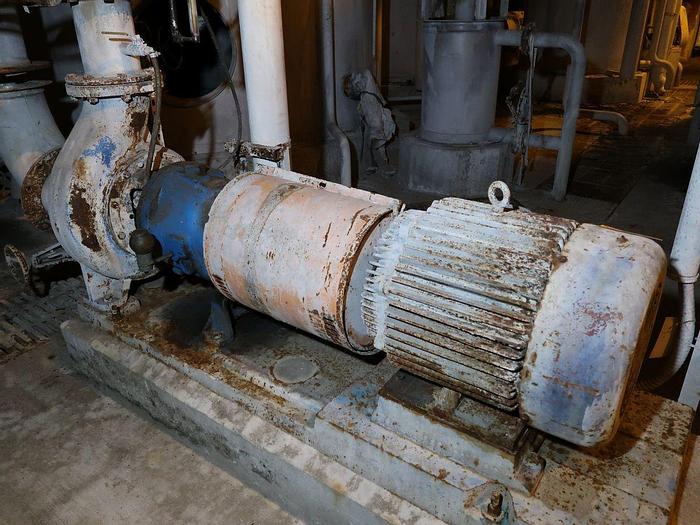 Used GOULDS 3175S 8 X 8-12 CENTRIFUGAL PUMP 2000 GPM 40 HP MOTOR