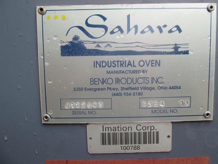 Used Benko Sahara Industrial Batch Oven
