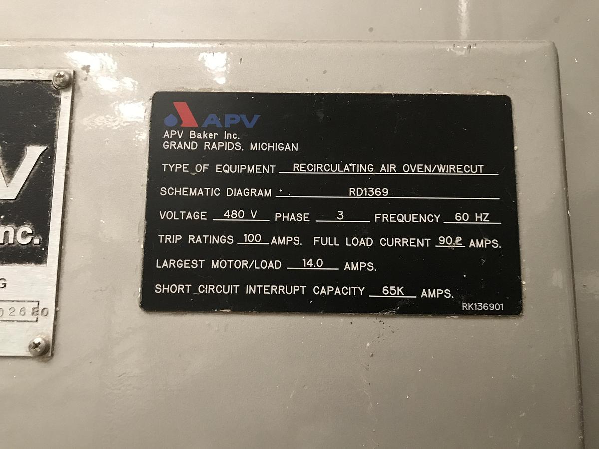 Used 2004 Baker Perkins 48" Indirect Fired Tunnel Oven