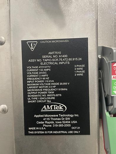 Used Amtek Micro Dryer - AMT7510