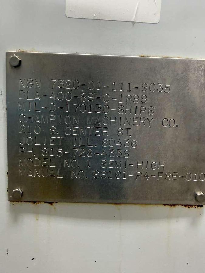 Used 1989 Champion mil-d-17013c