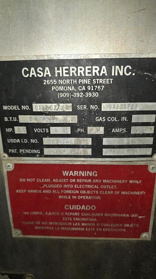 Used Casa Herrera - Tortilla Chip Production Line