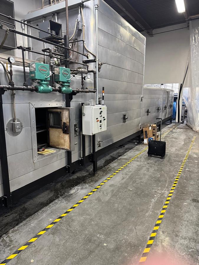 Used APV - 180 ft 3 Zone Tunnel Oven and APV Spritz Wirecut