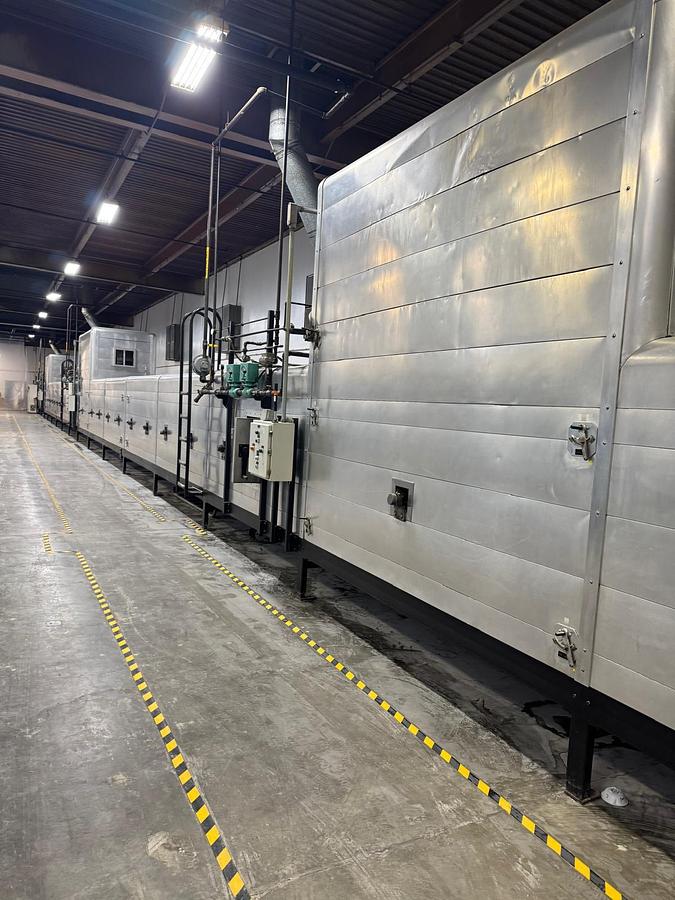 Used APV - 180 ft 3 Zone Tunnel Oven and APV Spritz Wirecut