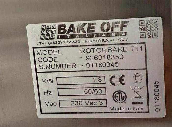 Used BakeOFF RotoBake T11