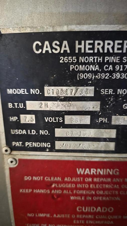 Used Casa Herrera - Tortilla Chip Production Line