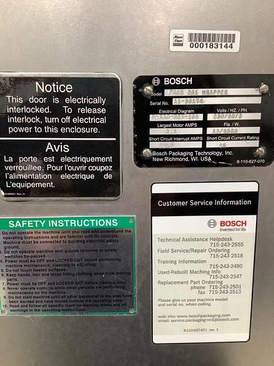 Used Bosch Pack 201 Wrapper