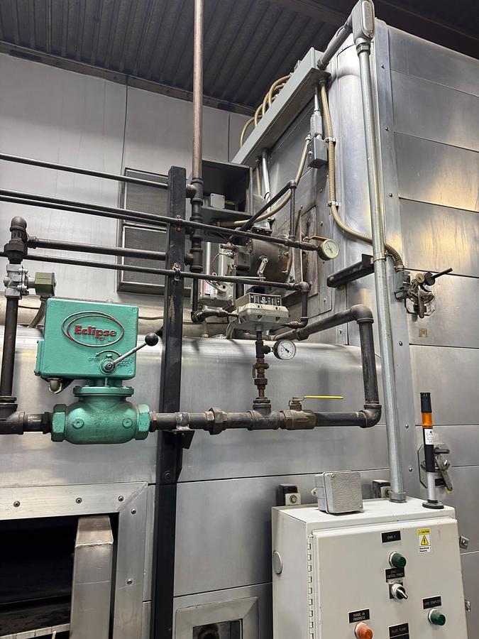Used APV - 180 ft 3 Zone Tunnel Oven and APV Spritz Wirecut