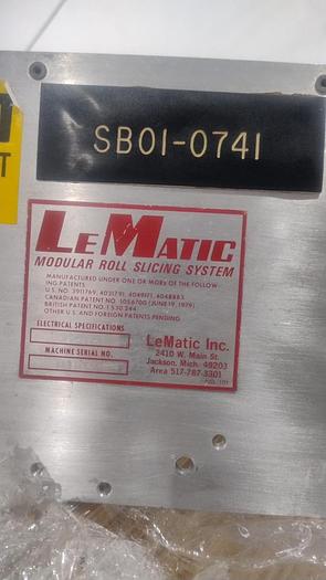 Used LeMatic - Modular Roll Slicing System 