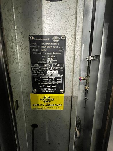 Used McAdams M180-2 Rack Oven