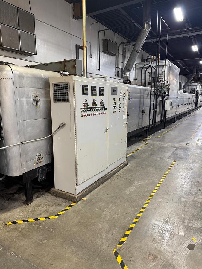 Used APV - 180 ft 3 Zone Tunnel Oven and APV Spritz Wirecut
