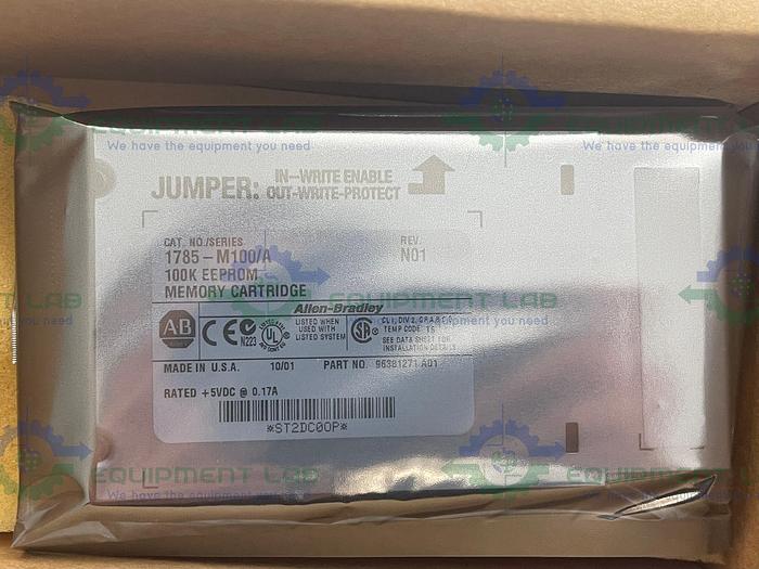 Allen Bradley 1785-M100 Ser. A 100K EEprom Memory Cartidge Rev N01