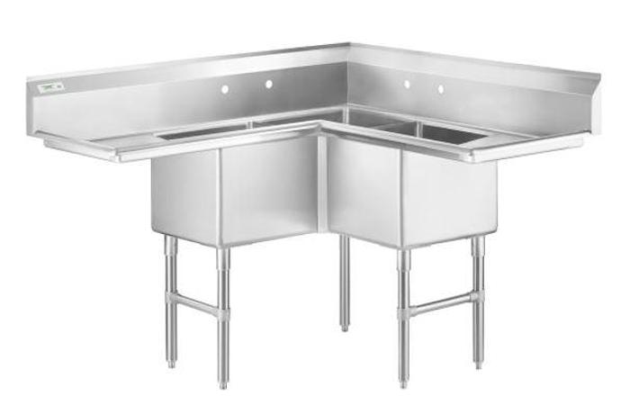 Regency SS Commercial Corner Sink 600S3181818C