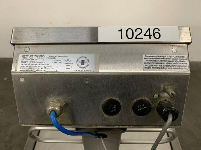 Used Mettler Toledo 2888 Stainless Steel Floor Scale 42" x 42" w/ Roll up Ramps