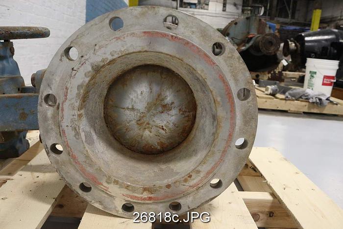 Used Dezurik V150 Hand Operated 10" Control Valve, Stainless Steel Body #26818