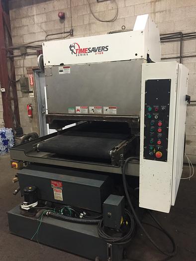 Used 37" TIMESAVER, WET TYPE, 2009, DEBURRING MACHINE, SERIES 3100