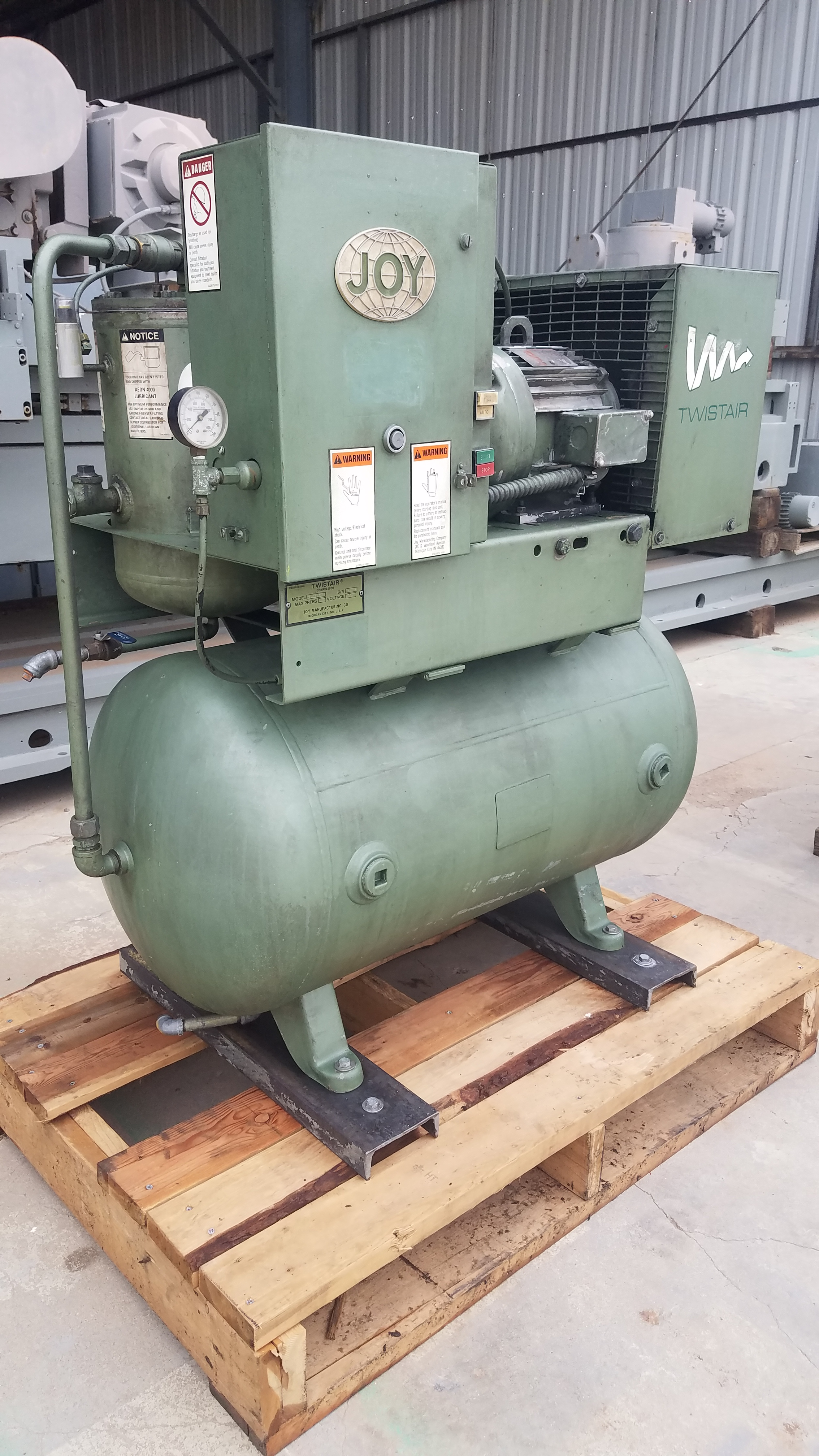 Used 15 HP Joy Twistair Air Compressor