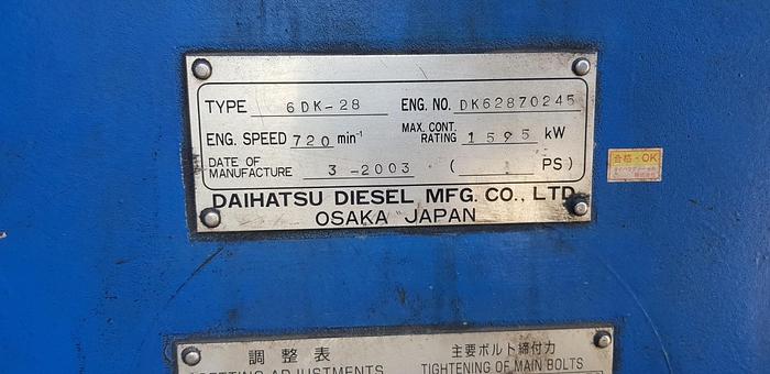 Used 2003 Daihatsu 6DK-28