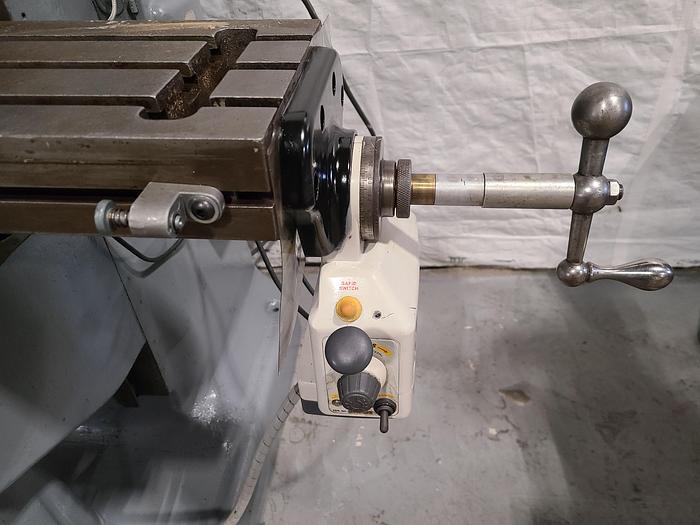 Used Bridgeport Milling Machine 2 HP Vari Speed Round Head DRO & X, Z Power Feed