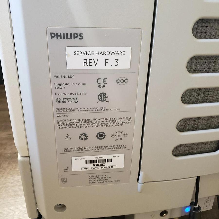 Refurbished PHILIPS iU22 Diagnostic Ultrasound System with convex and Linear probe
