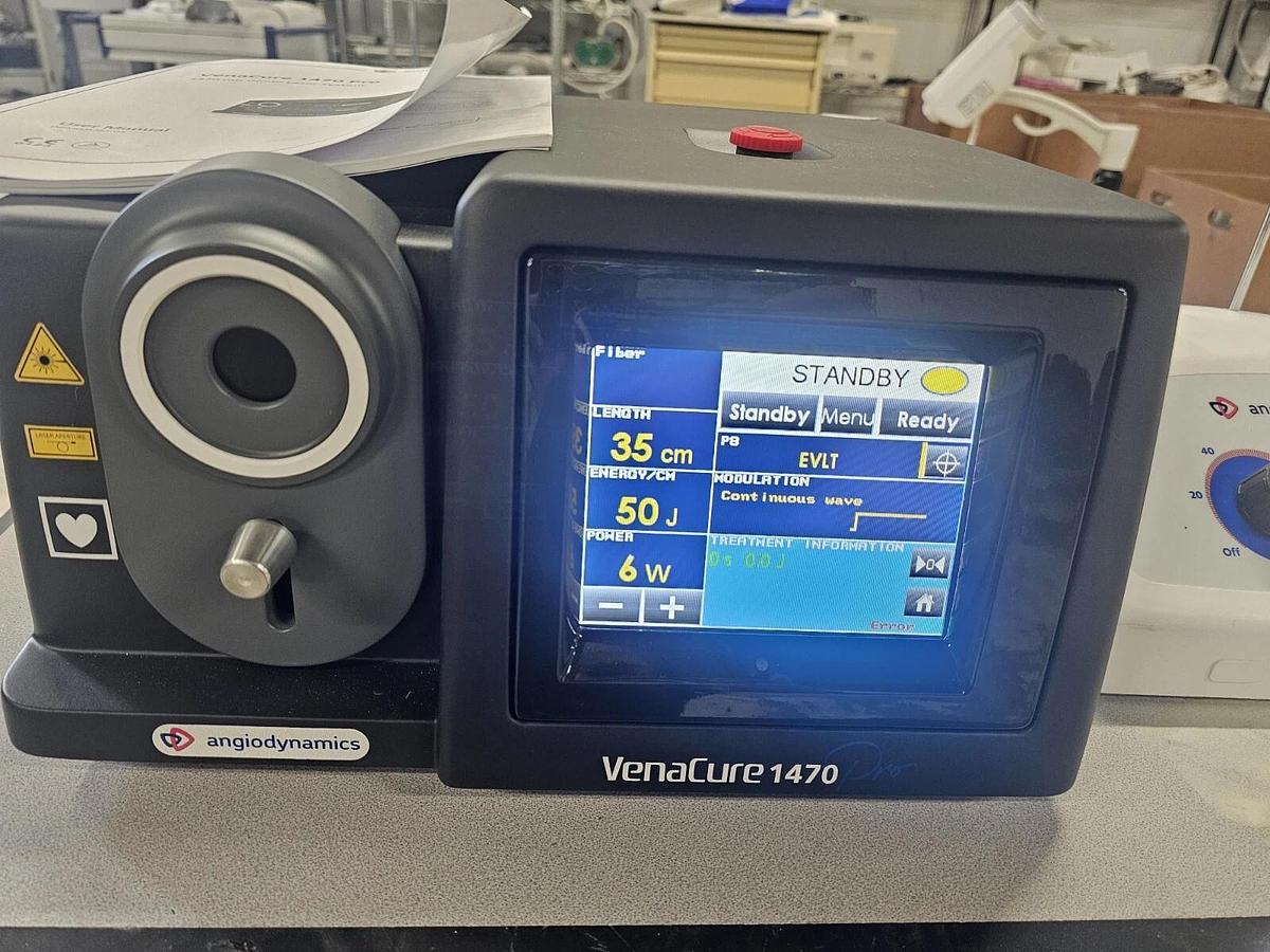 Used Angiodynamics EVLT VenaCure Pro 1470 Laser Complete System