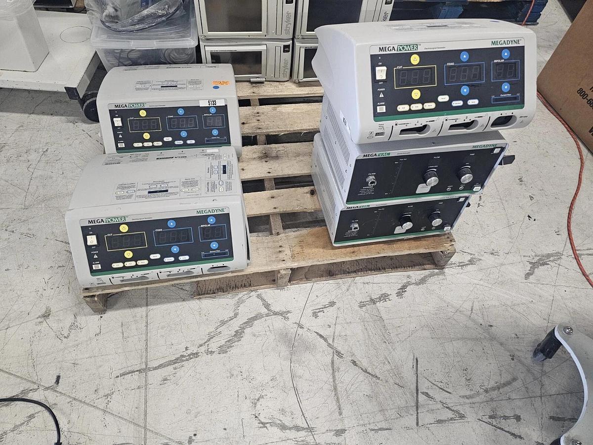 Used MEGAPOWER Megadyne ESU Mega Vac  Smoke Evacuator FULL LOT