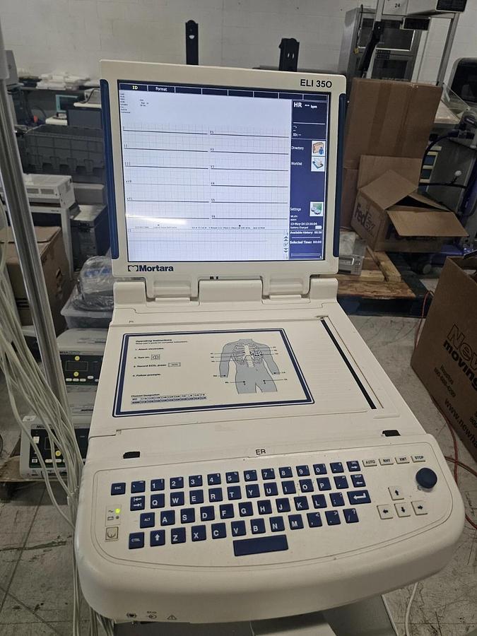Used Mortara ELI350 Interpretative EKG With Module