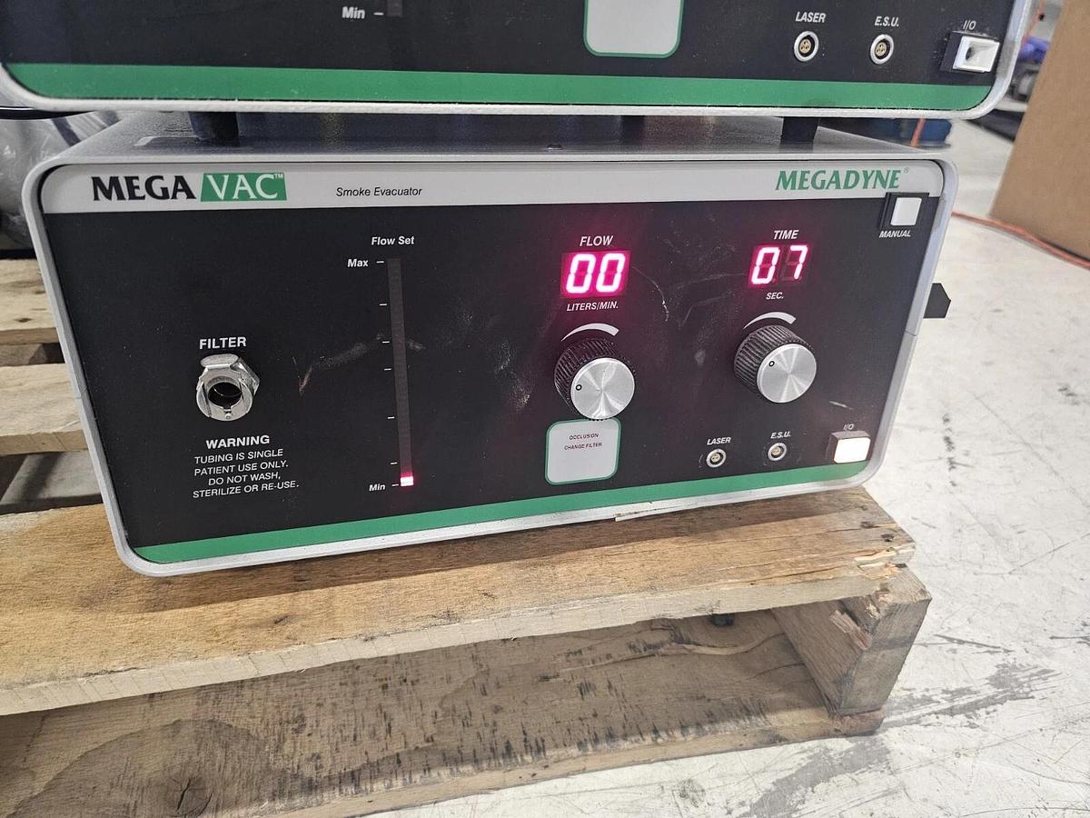 Used MEGAPOWER Megadyne ESU Mega Vac  Smoke Evacuator FULL LOT
