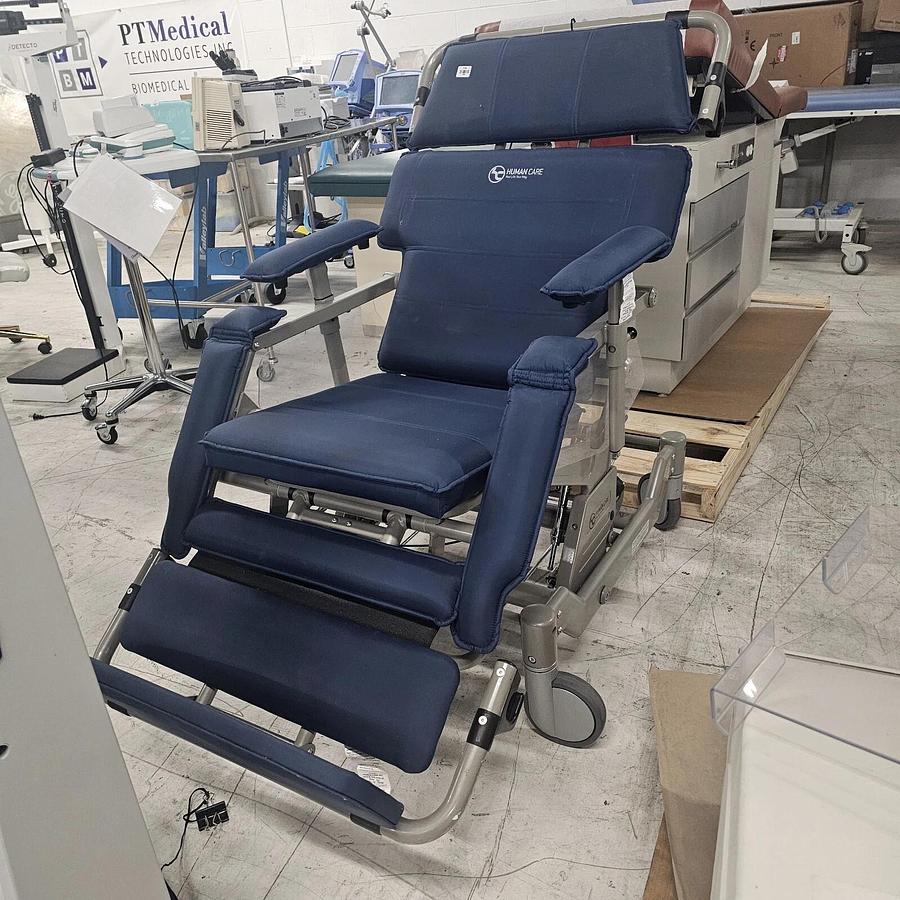 Used Human Care Convertible Patient Transfer Chair