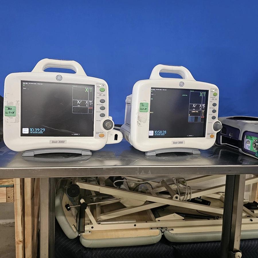 Used GE Dash 3000 Patient Monitor ( LOT Of 13)