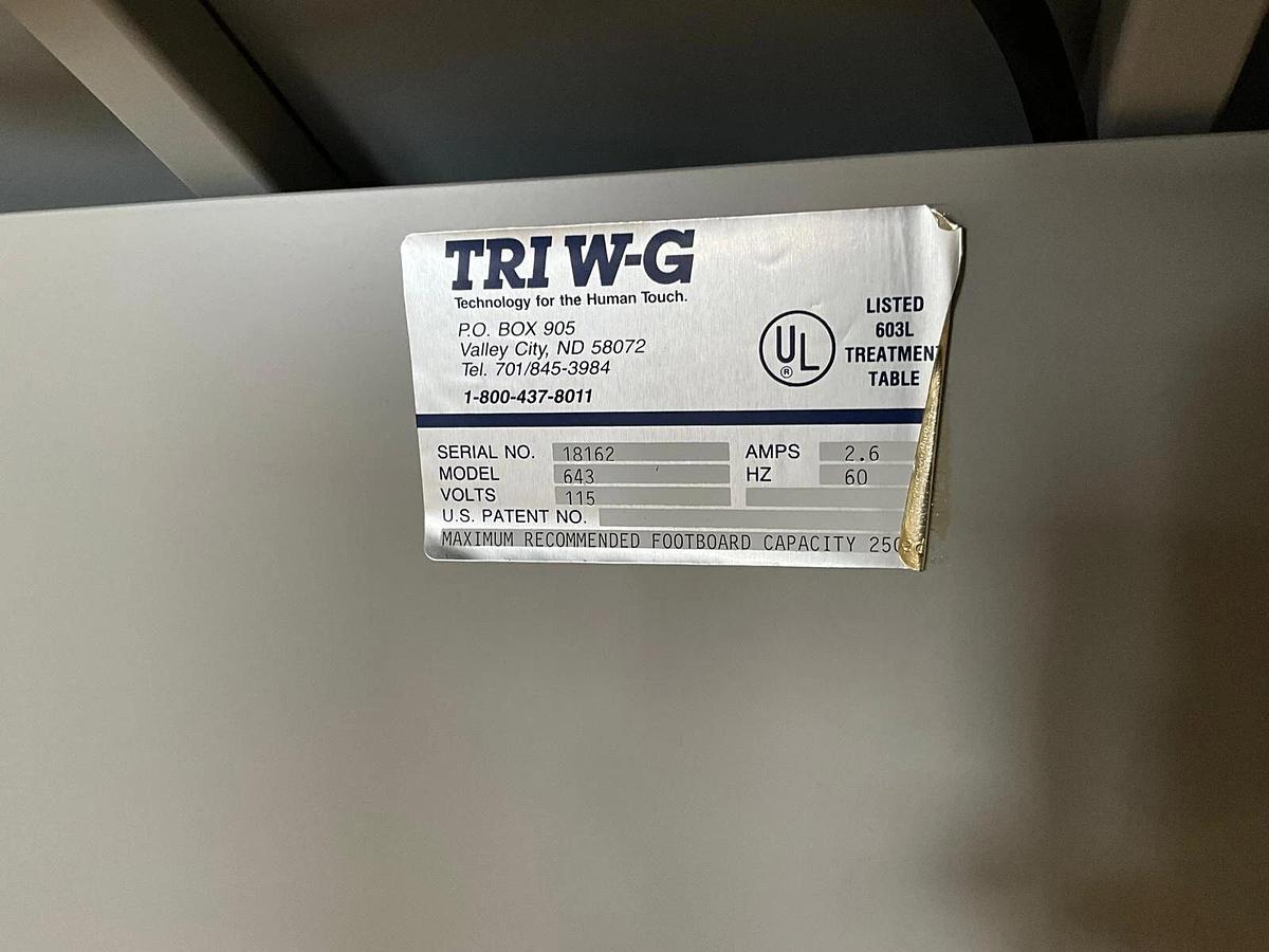 Used Tri W-G Heavy Duty Electric Tilt Table, GREY COLOR