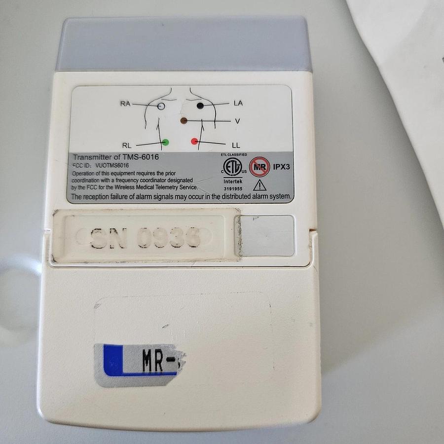 Used Mindray Telemetry Transmitter Patient Monitor TEL-100 with Cable, ( LOT Of  32)
