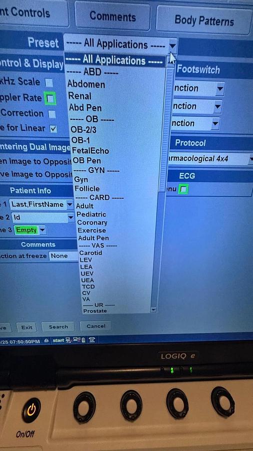 Refurbished Refurbished GE Logiq E ultrasound with  convex L4-12t Or L10-22 Transducer