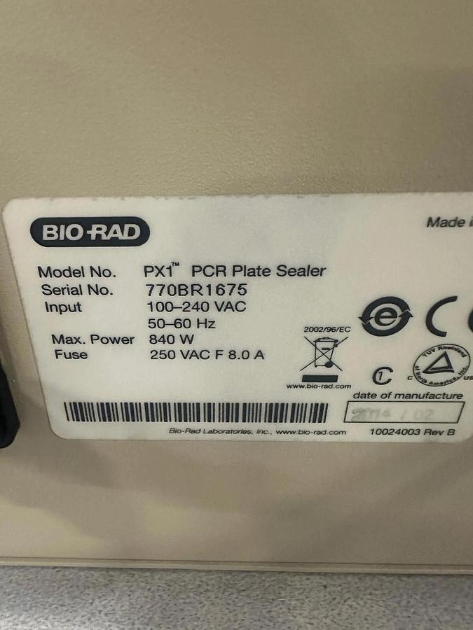 Used 2014 Bio Rad PX1 PCR Plate Sealer