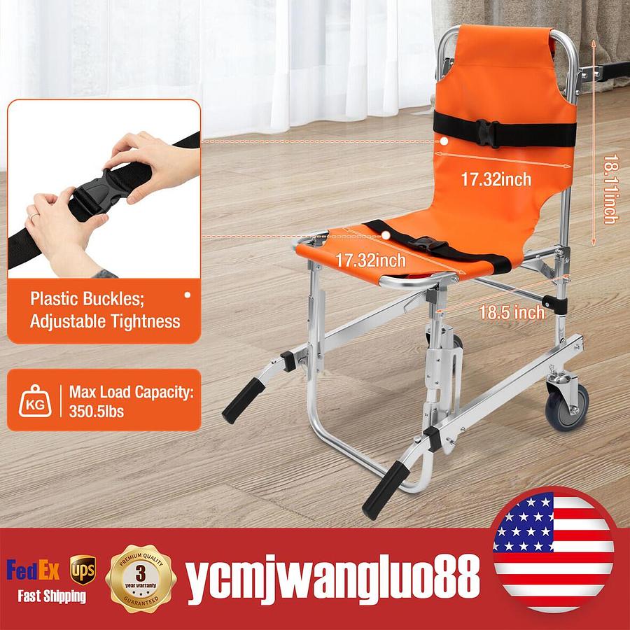 Used Human Care Convertible Patient Transfer Chair