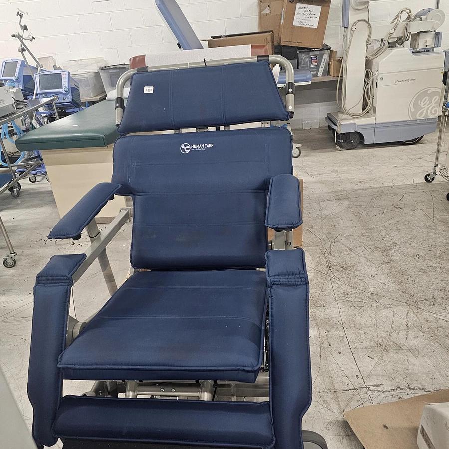 Used Human Care Convertible Patient Transfer Chair
