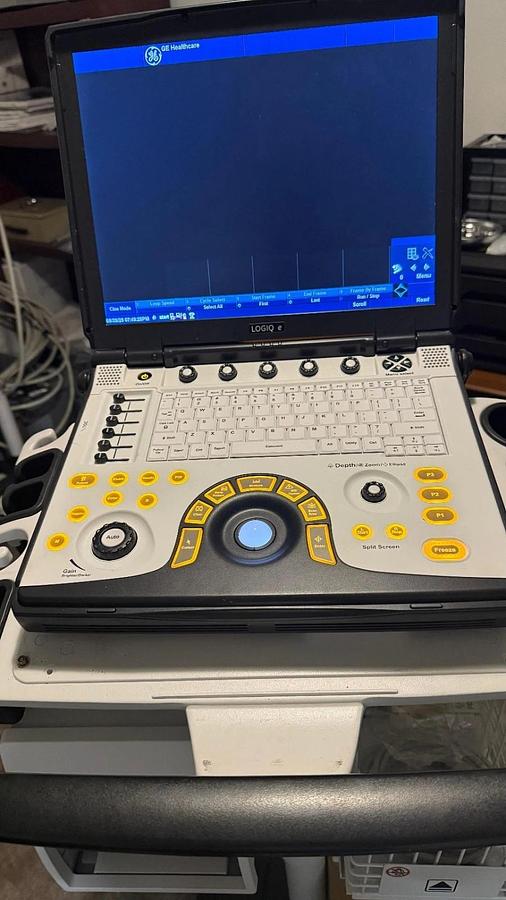 Refurbished Refurbished GE Logiq E ultrasound with  convex L4-12t Or L10-22 Transducer