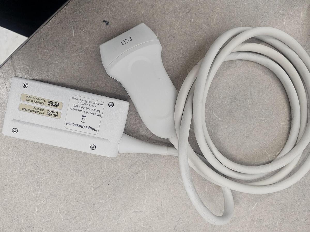 Used Philips L12-3 Ultrasound/Transducer Probe