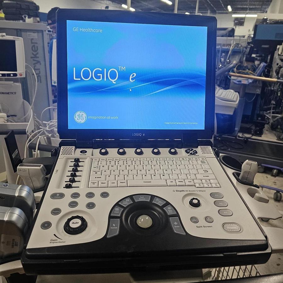 Refurbished Refurbished GE Logiq E ultrasound with  convex L4-12t Or L10-22 Transducer