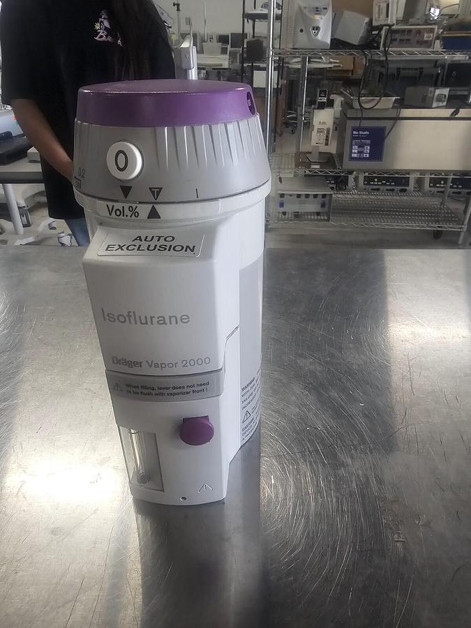 Used Drager D-Vapor 2000 Isoflurane Vaporizer M35160