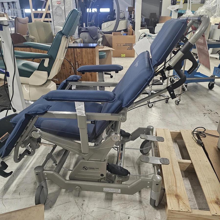 Used Human Care Convertible Patient Transfer Chair