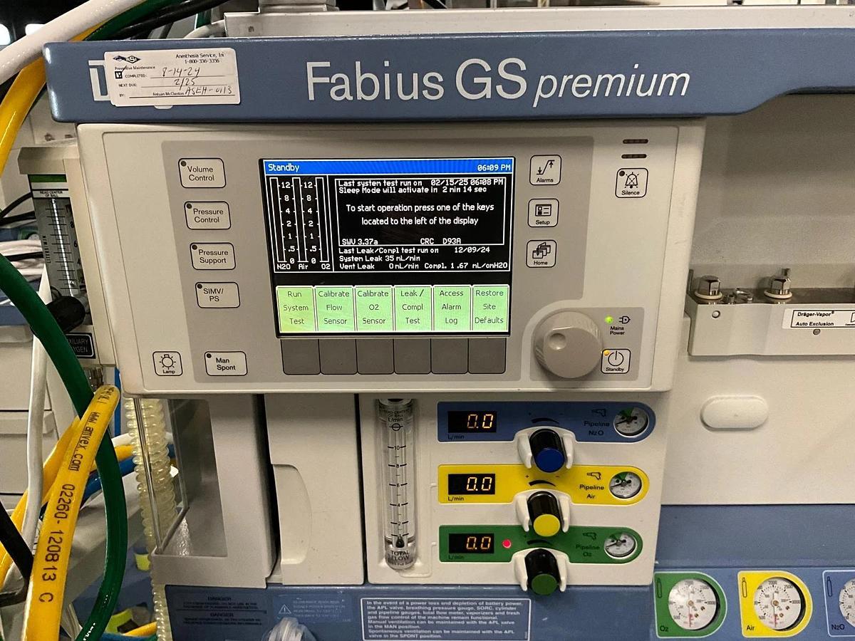 Used Drager Fabius GS Premium Anesthesia Machine