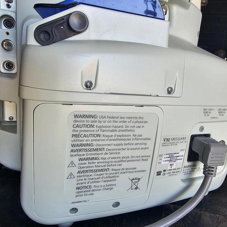Criticare nGenuity 8100- DOX SpO2, NIBP, ECG,  Temp, CO2, Printer