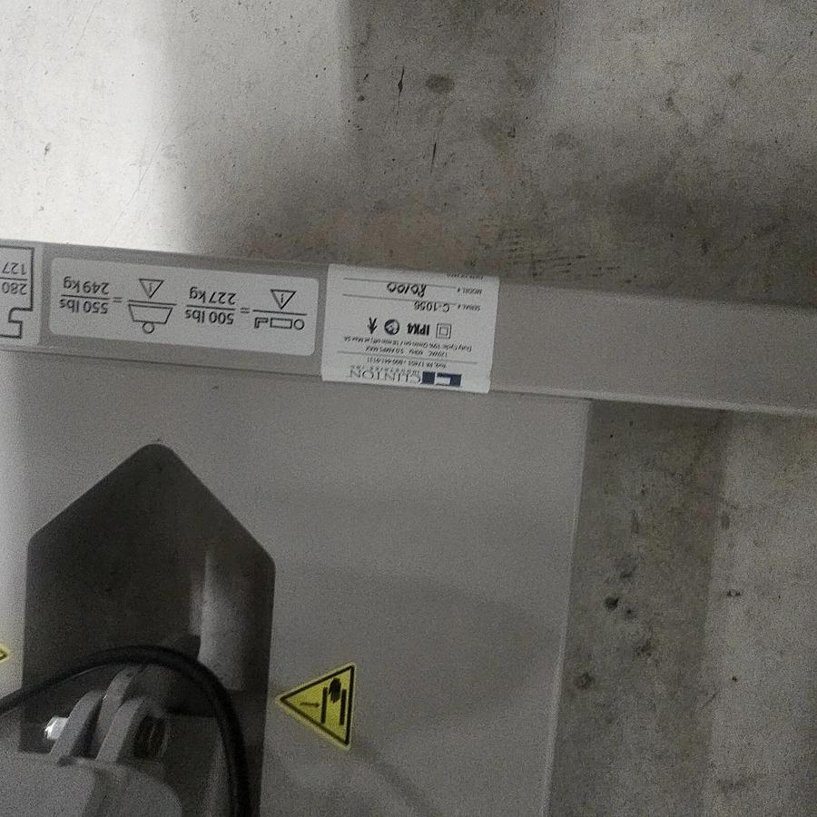 Used Clinton Open Base Power Table with One Piece Top