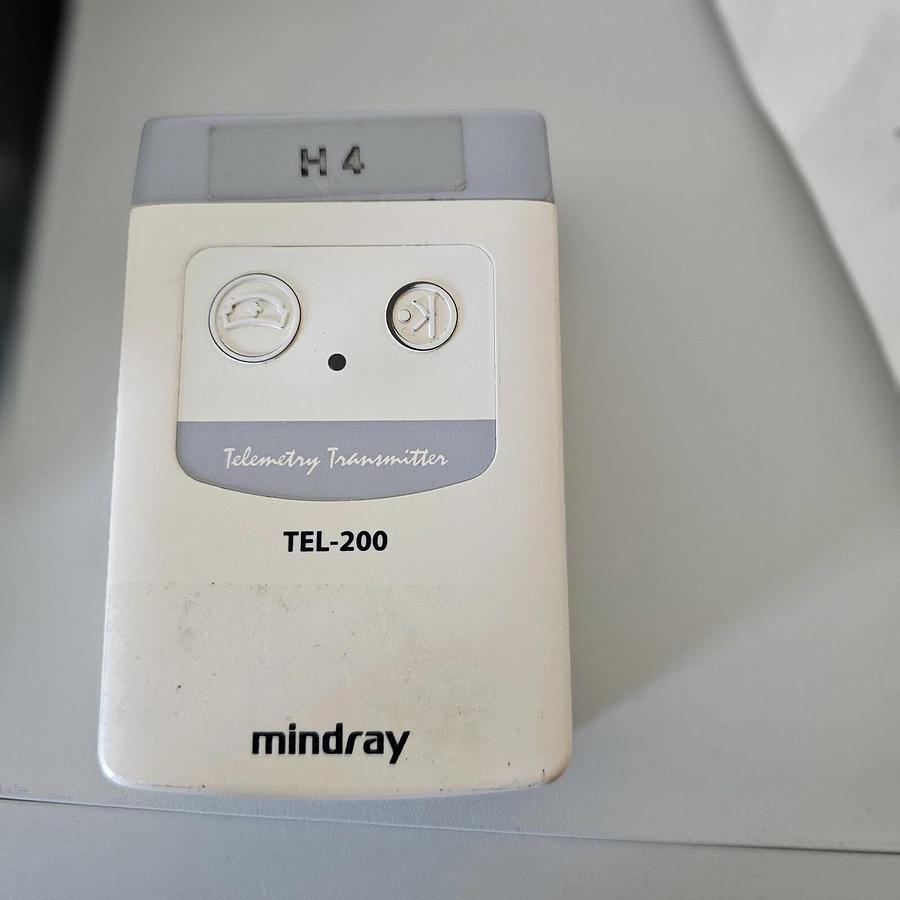 Used Mindray Telemetry Transmitter Patient Monitor TEL-100 with Cable, ( LOT Of  32)