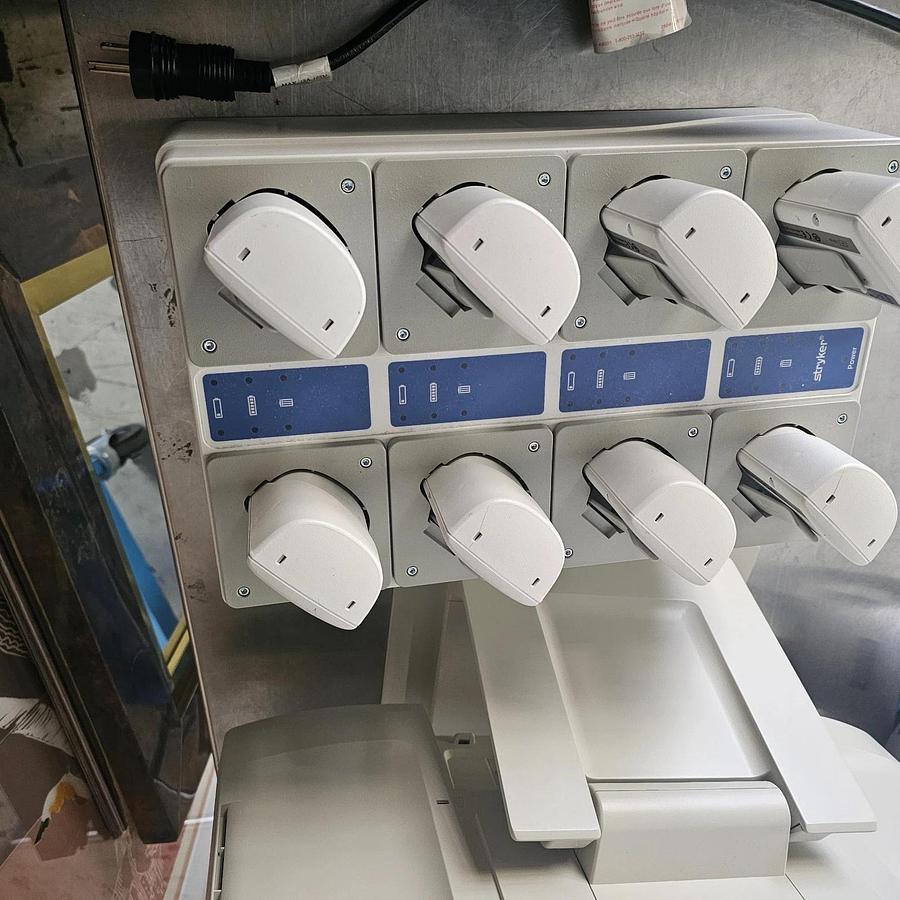 Used Stryker System T8 Personal Protection Battery Charger + 8 Batteries