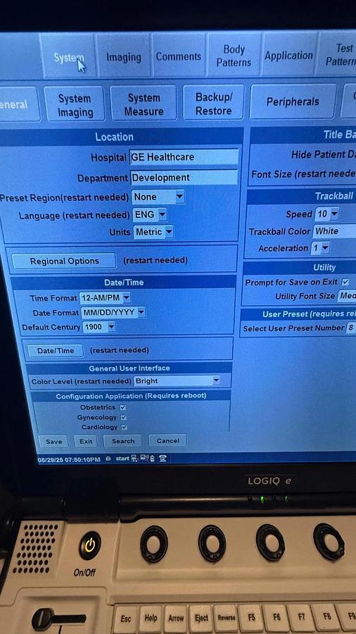 Refurbished Refurbished GE Logiq E ultrasound with  convex L4-12t Or L10-22 Transducer