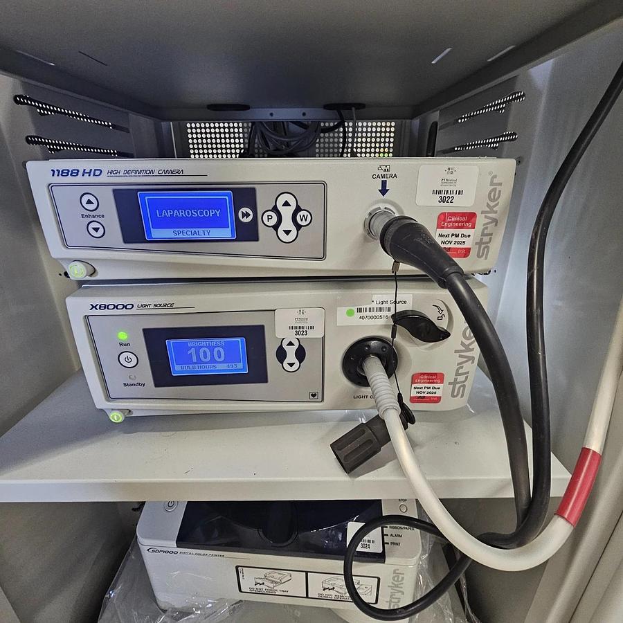 Used STRYKER 1188 HD VIDEO ARTHROSCOPY TOWER SYSTEM