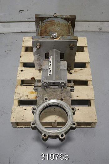 Used Fabri 8" Air Operated  Knife Gate Valve #31976