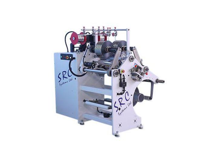 Used 36" (915 MM) NEW SRC SYSTEMS 760CS NARROW WEB SLITTER REWINDER